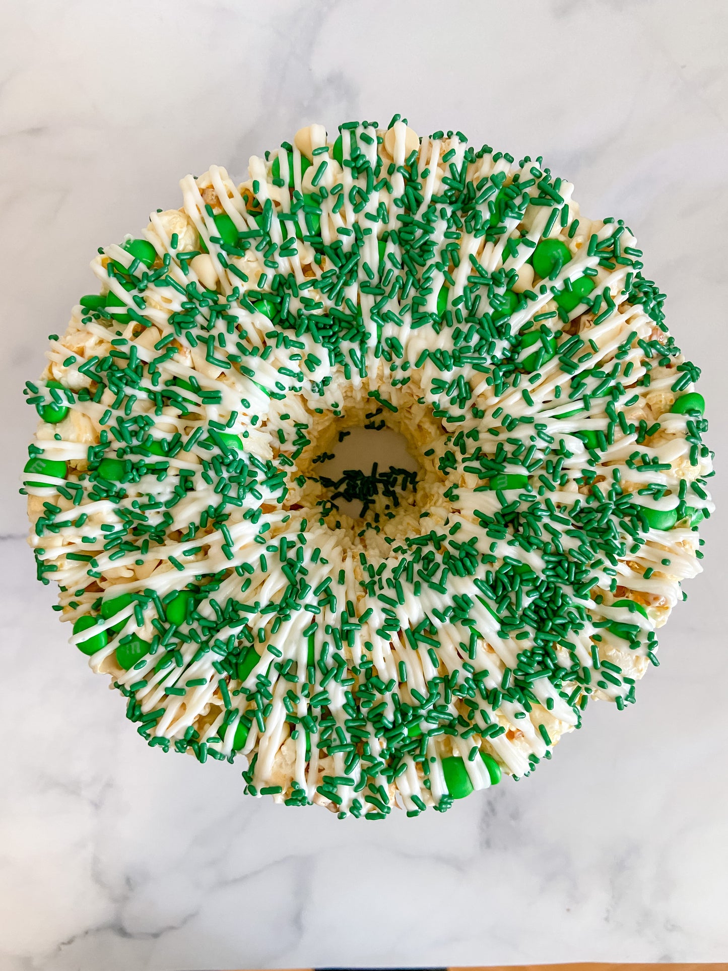 Luck of the Irish Gourmet Popcorn Cake