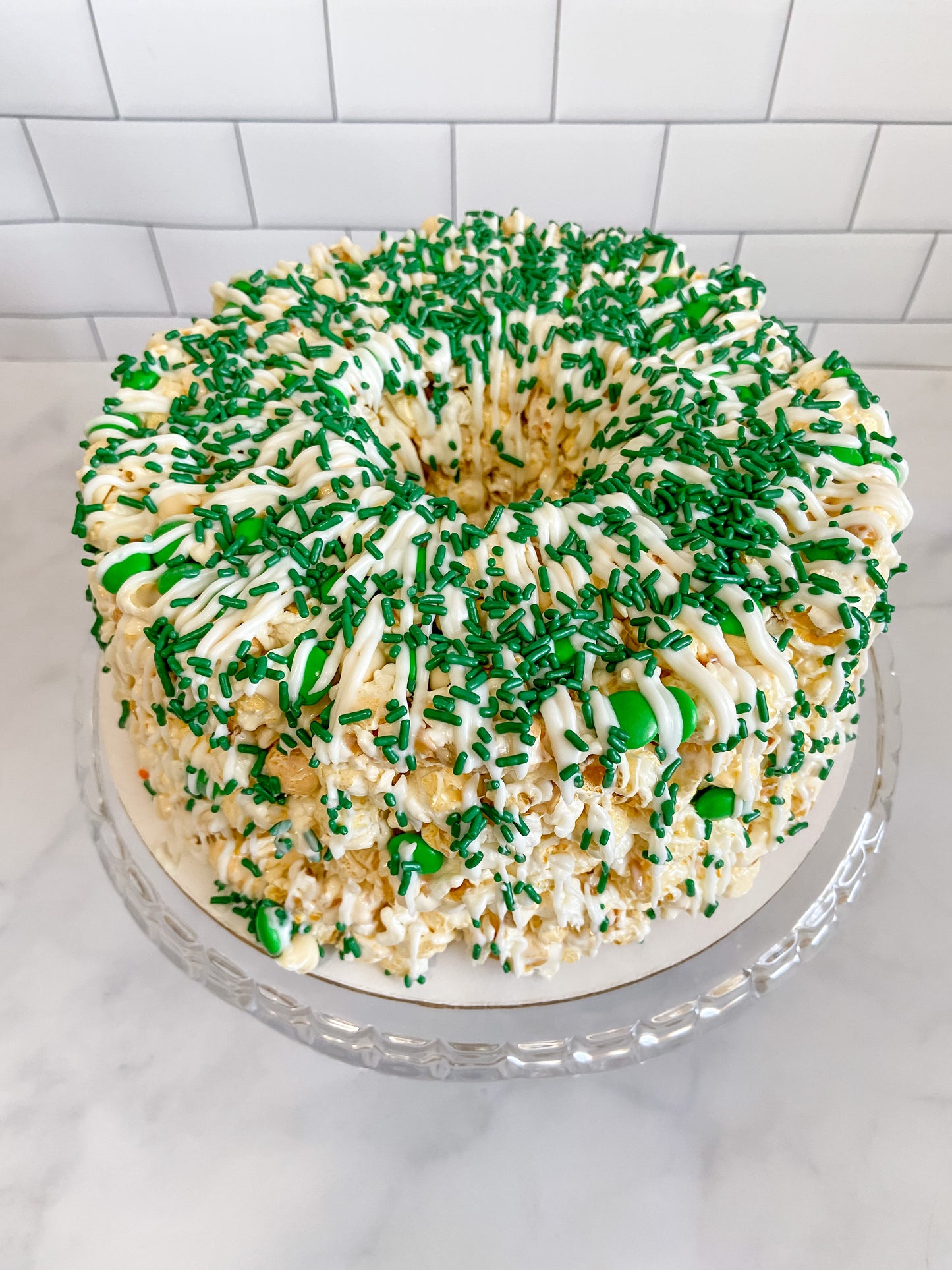 Luck of the Irish Gourmet Popcorn Cake