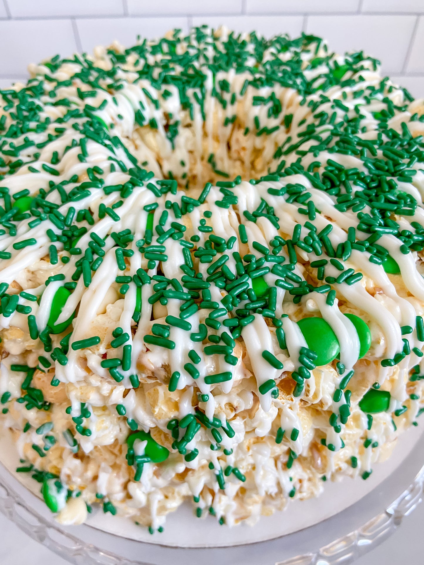 Luck of the Irish Gourmet Popcorn Cake