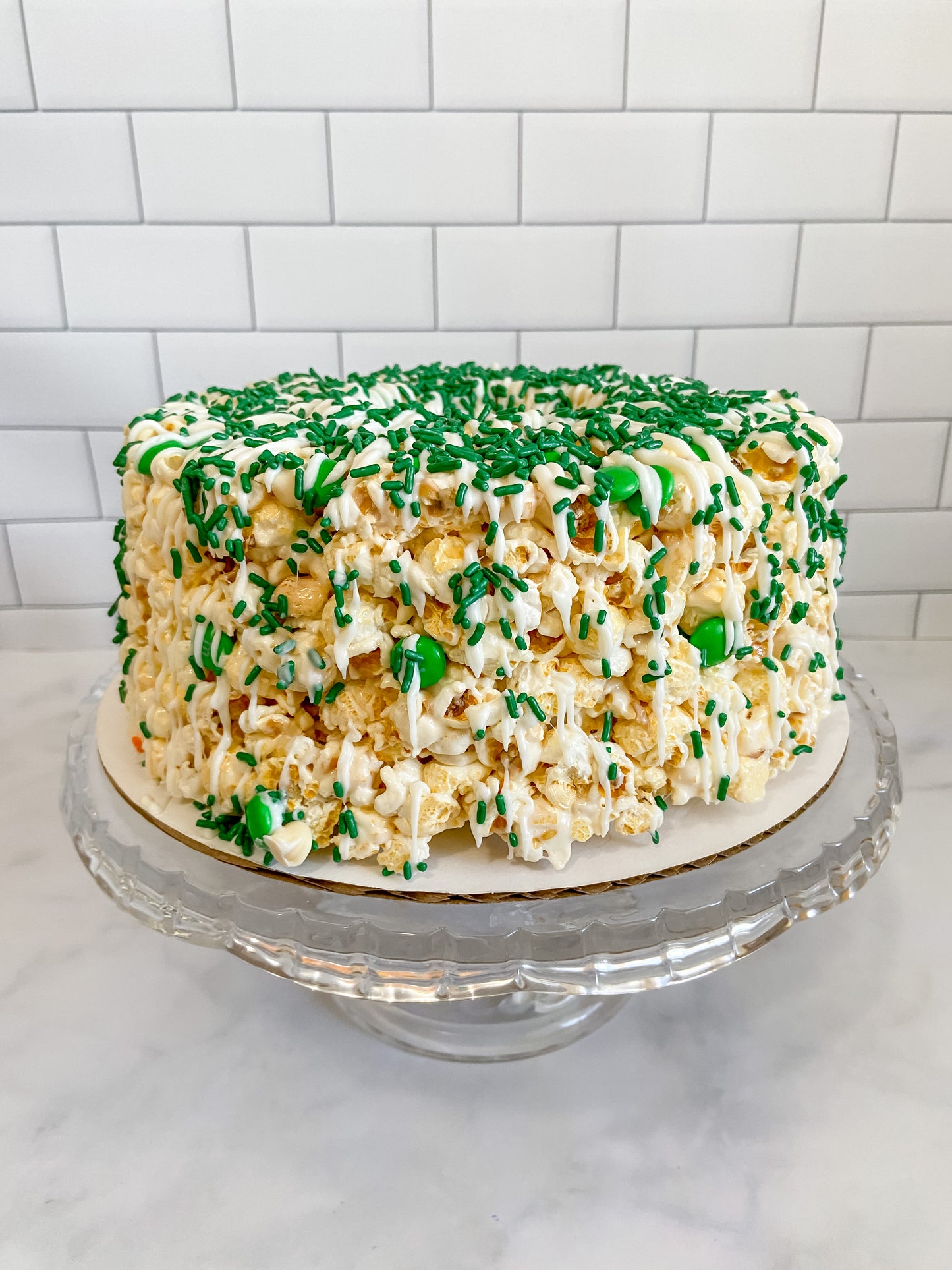 Luck of the Irish Gourmet Popcorn Cake