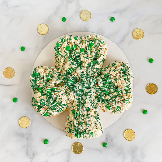 Shamrock Gourmet Popcorn Cake