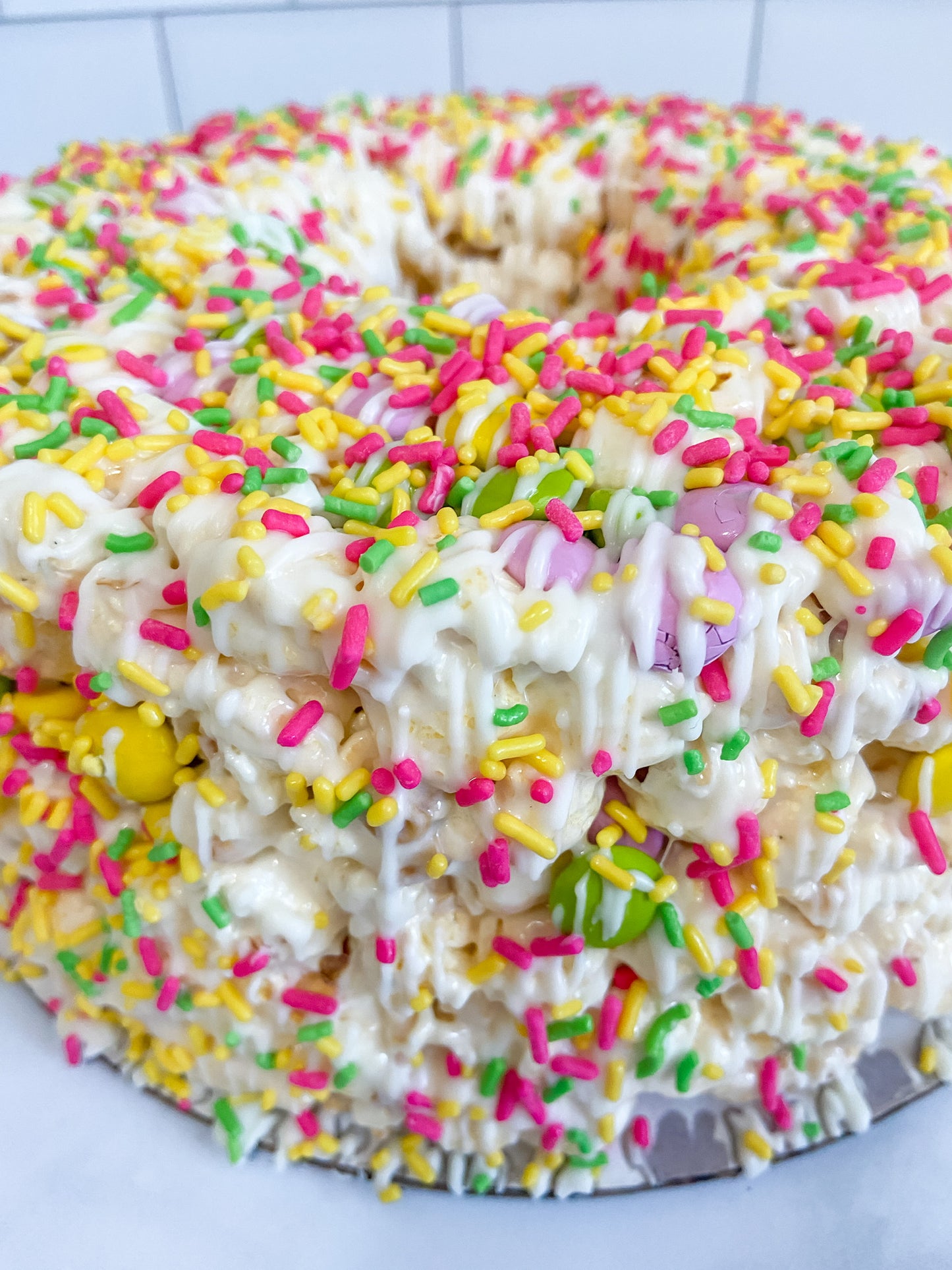 Springtime Celebration Gourmet Popcorn Cake