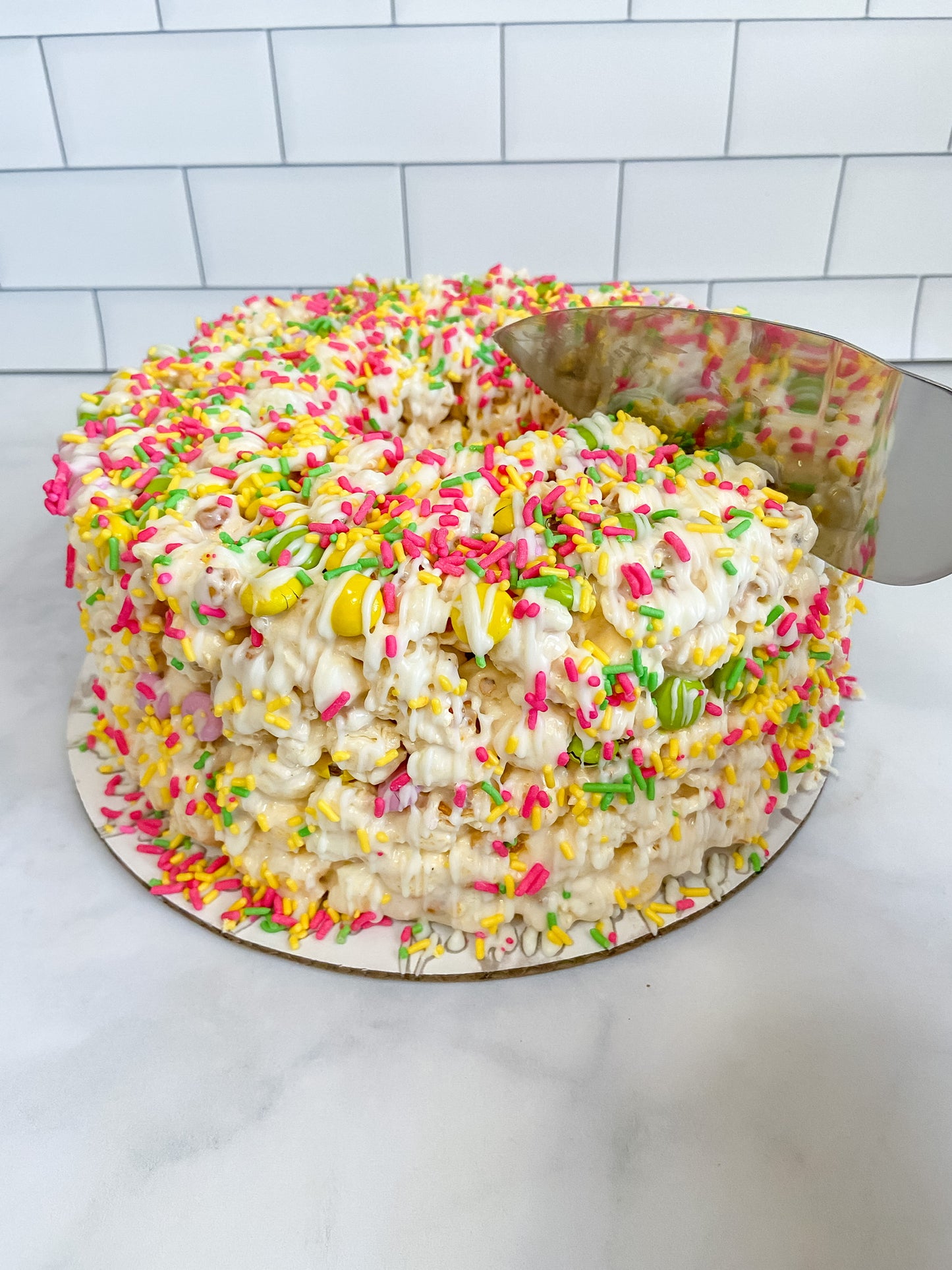 Springtime Celebration Gourmet Popcorn Cake