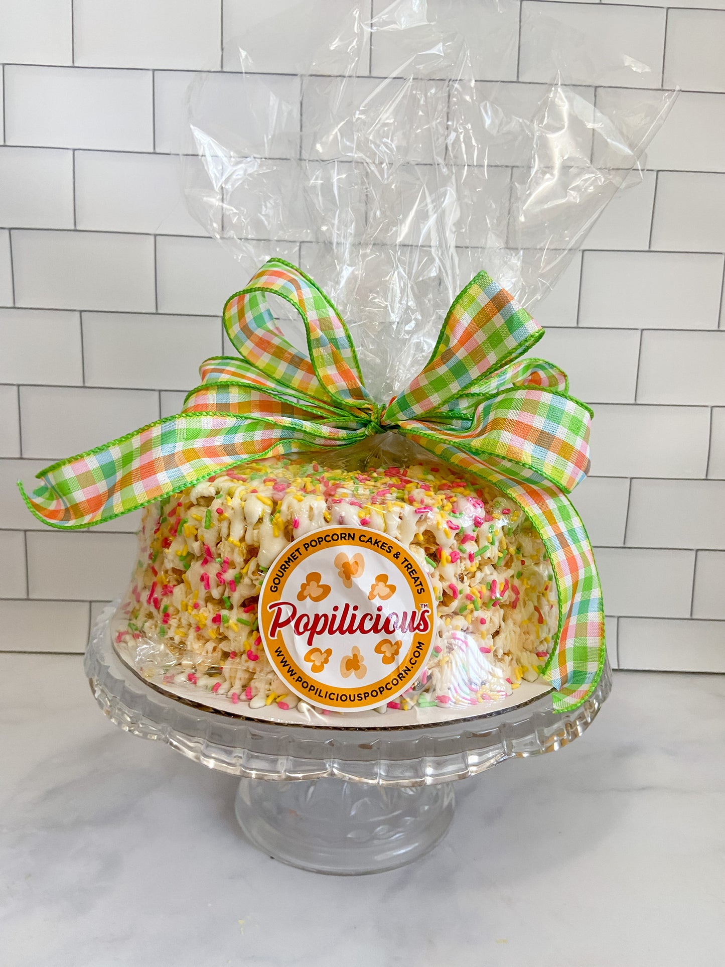 Springtime Celebration Gourmet Popcorn Cake