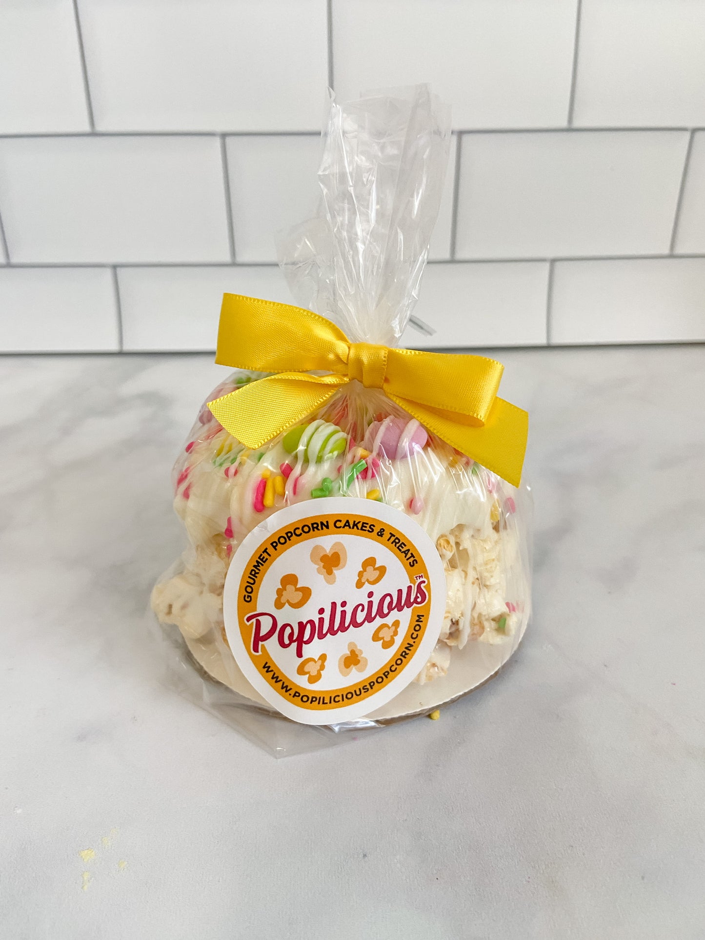 Springtime Celebration Mini Gourmet Popcorn Cakes