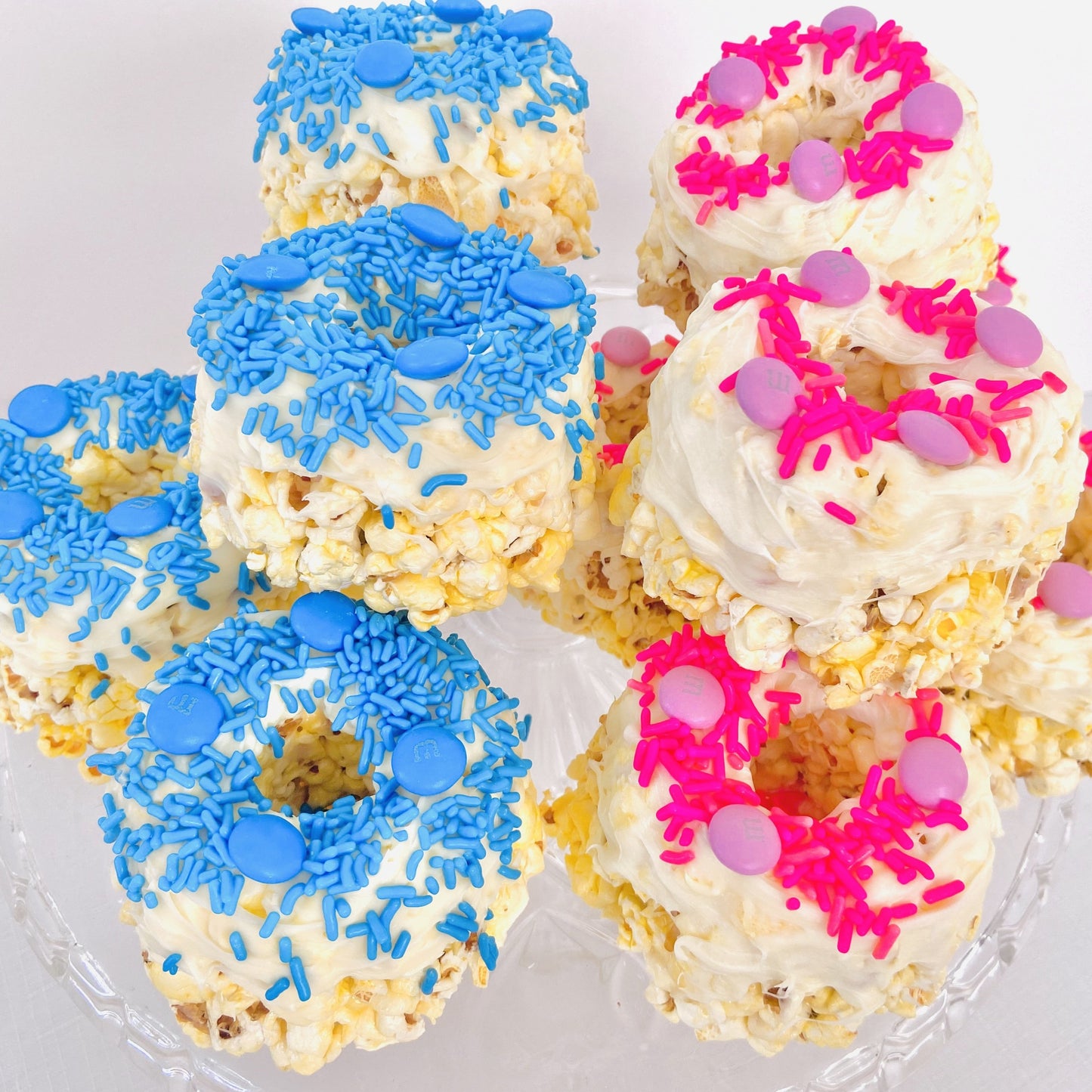 Gender Reveal Gourmet Mini Popcorn Cakes