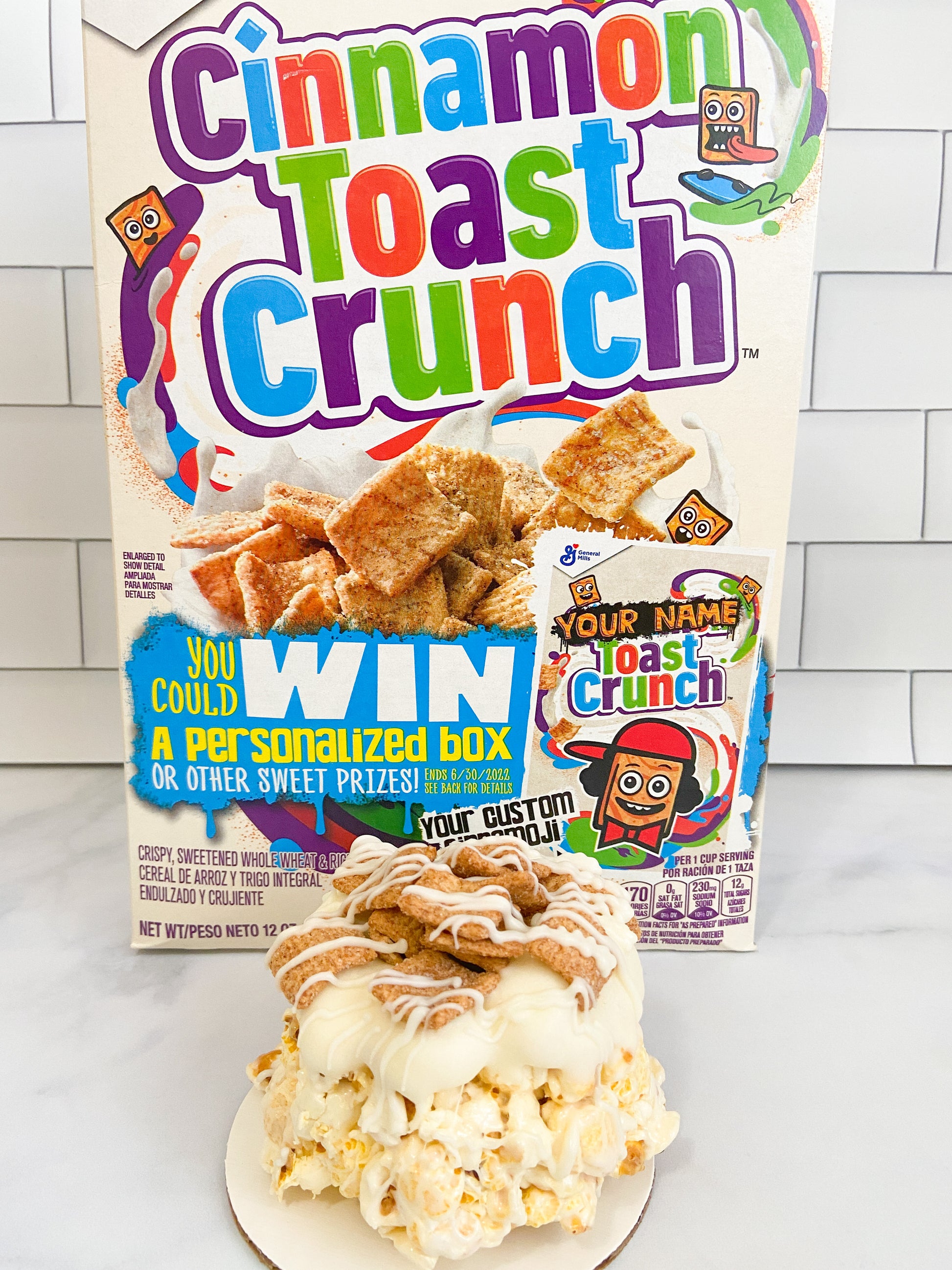 mini cereal boxes front and back