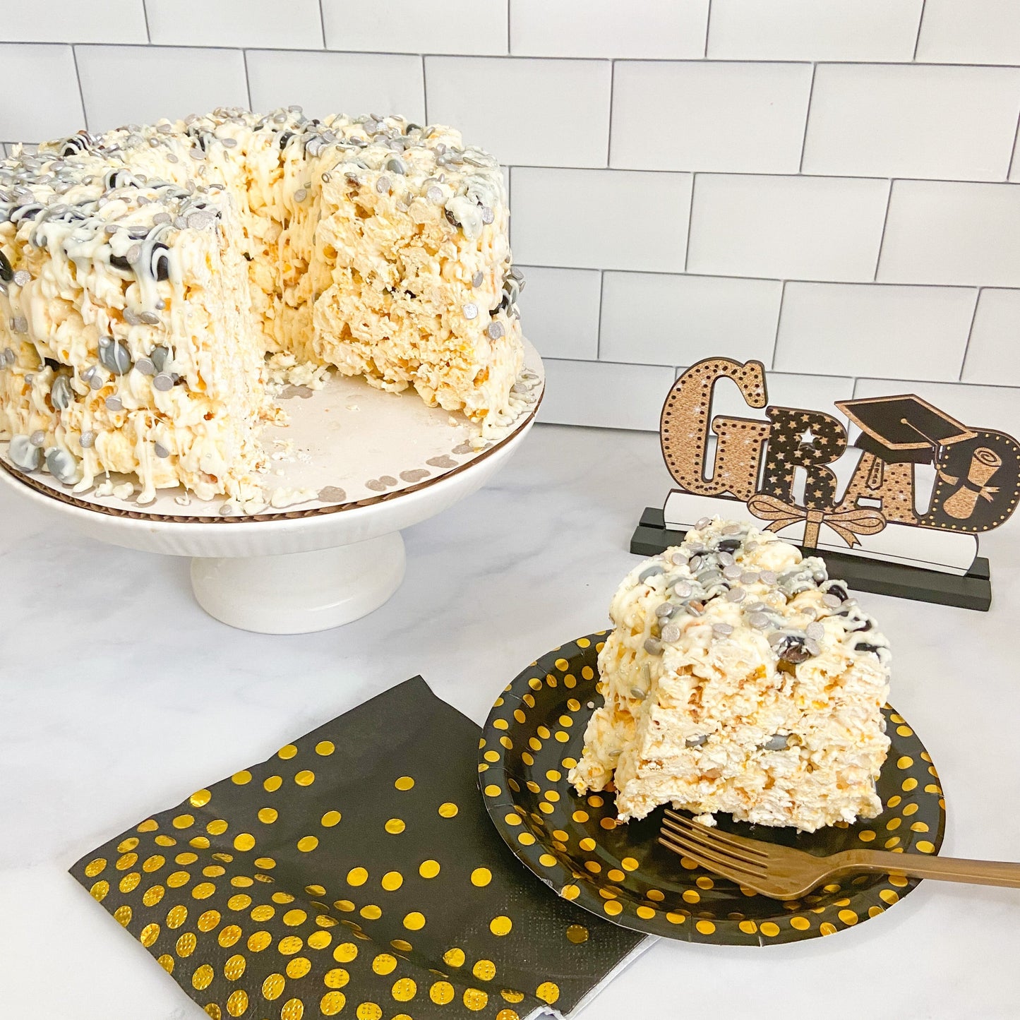 Graduation Gourmet Popcorn Cake