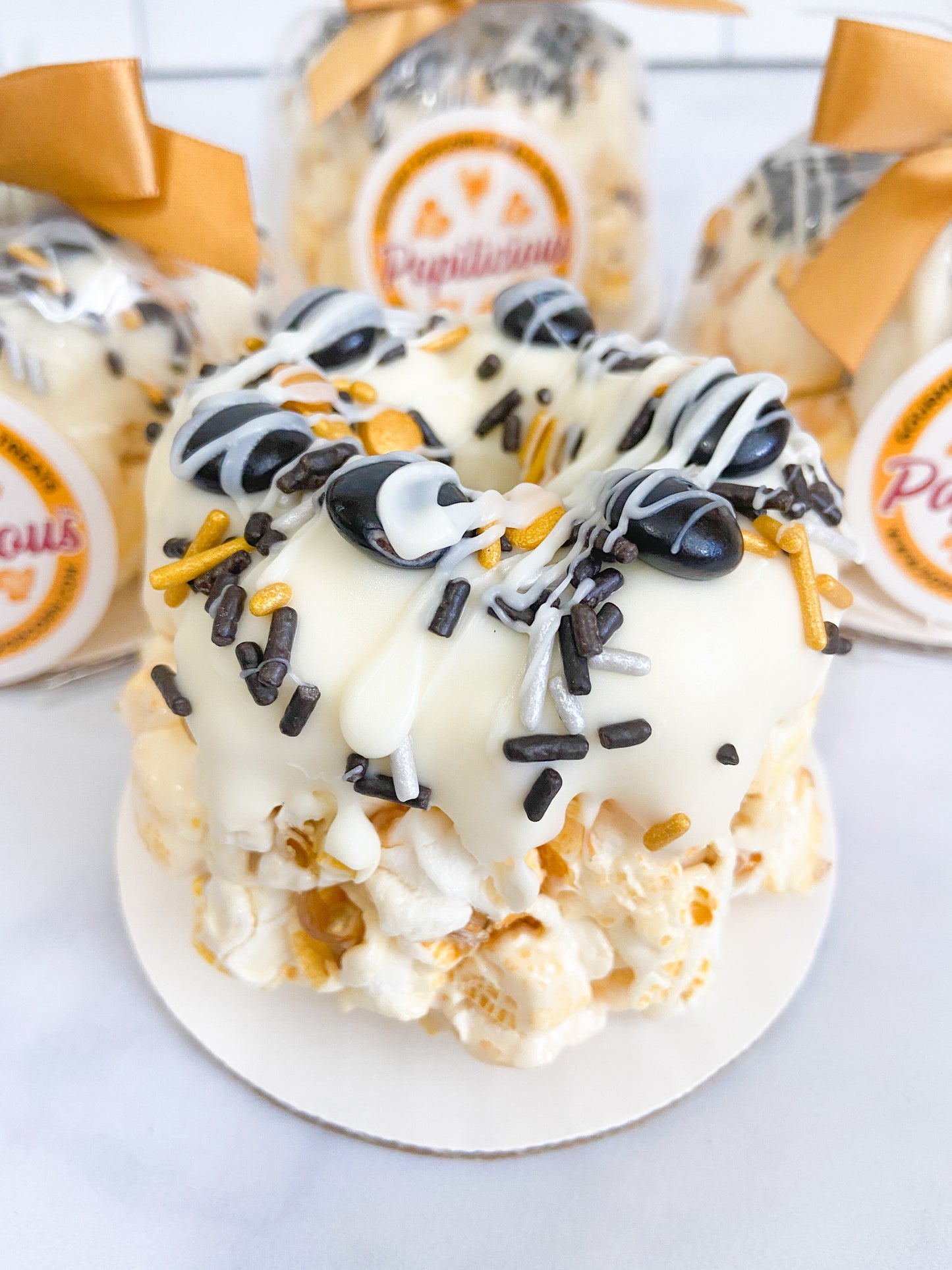 Graduation Mini Gourmet Popcorn Cakes