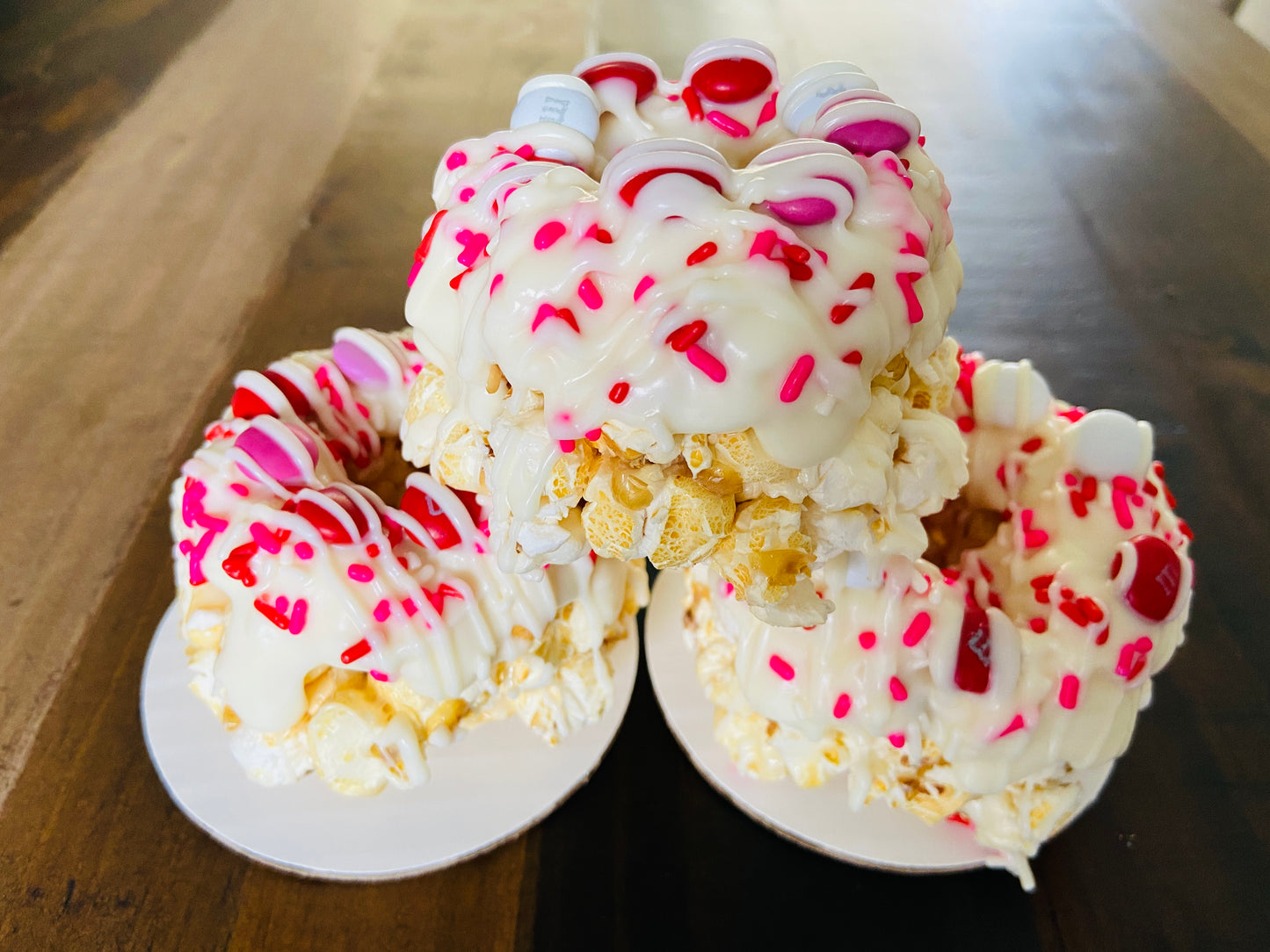 Love is Sweet Mini Gourmet Popcorn Cakes