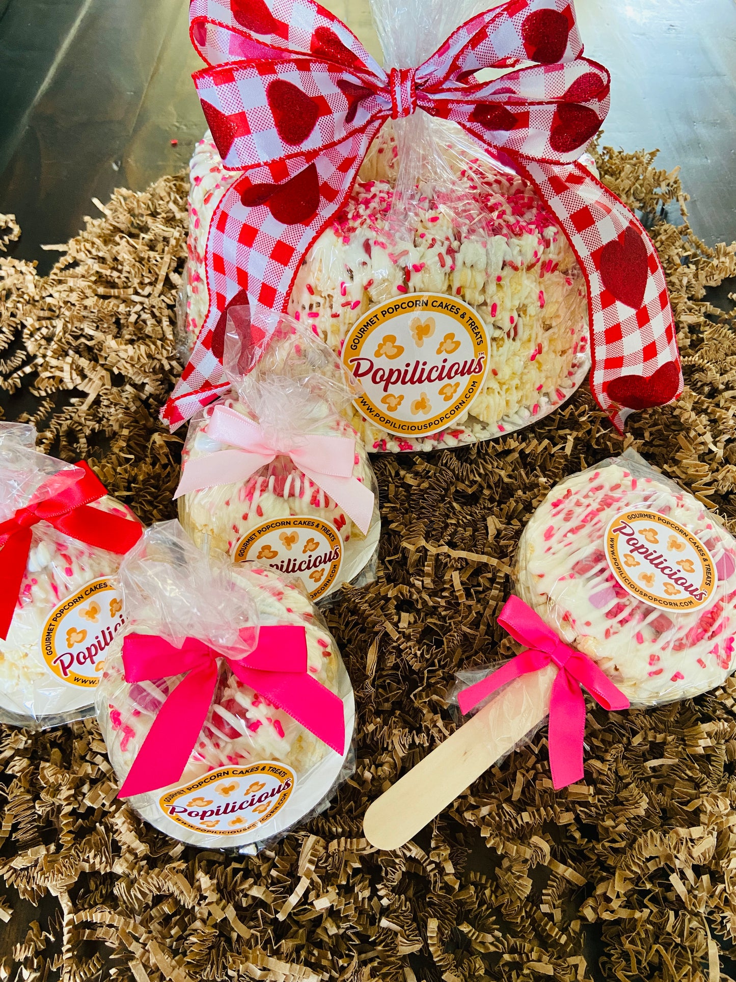 Love is Sweet Mini Gourmet Popcorn Cakes