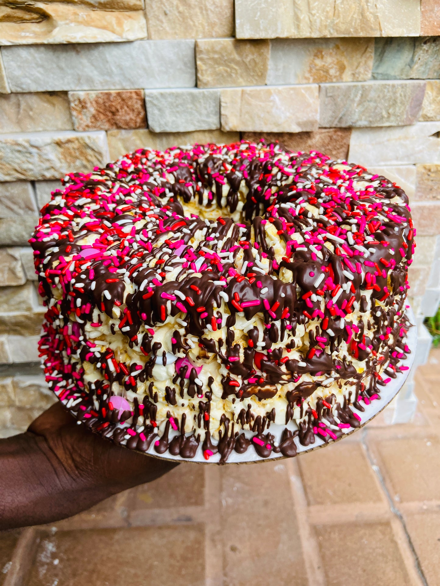 Love is Sweet Gourmet Popcorn Cake