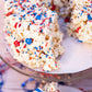Patriotic Gourmet Popcorn Cake
