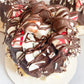 Chocolate Candy Cane Mini Gourmet Popcorn Cakes