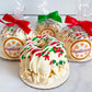 Christmas Mini Gourmet Popcorn Cakes