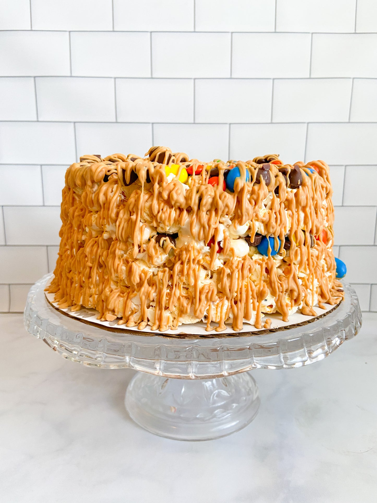 Peanut Butter Lover's Gourmet Popcorn Cake