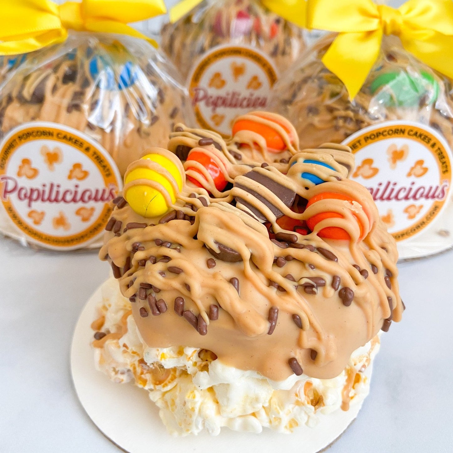 Peanut Butter Lover's Mini Gourmet Popcorn Cake