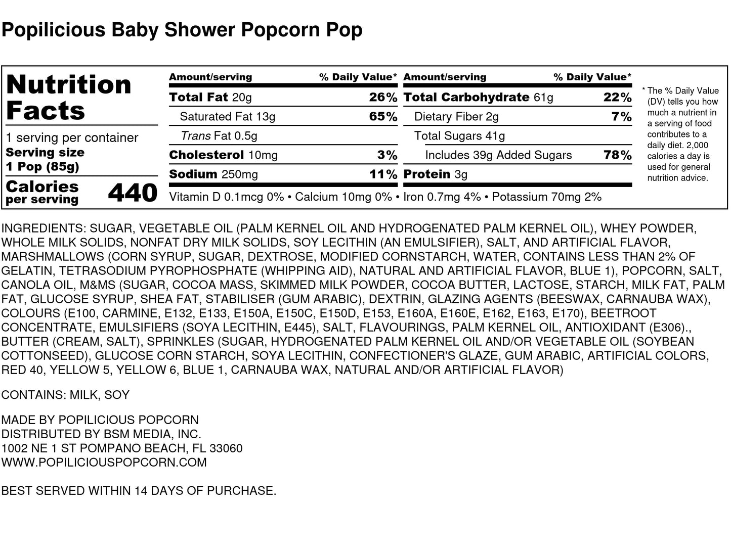 Baby Shower Popcorn Pops