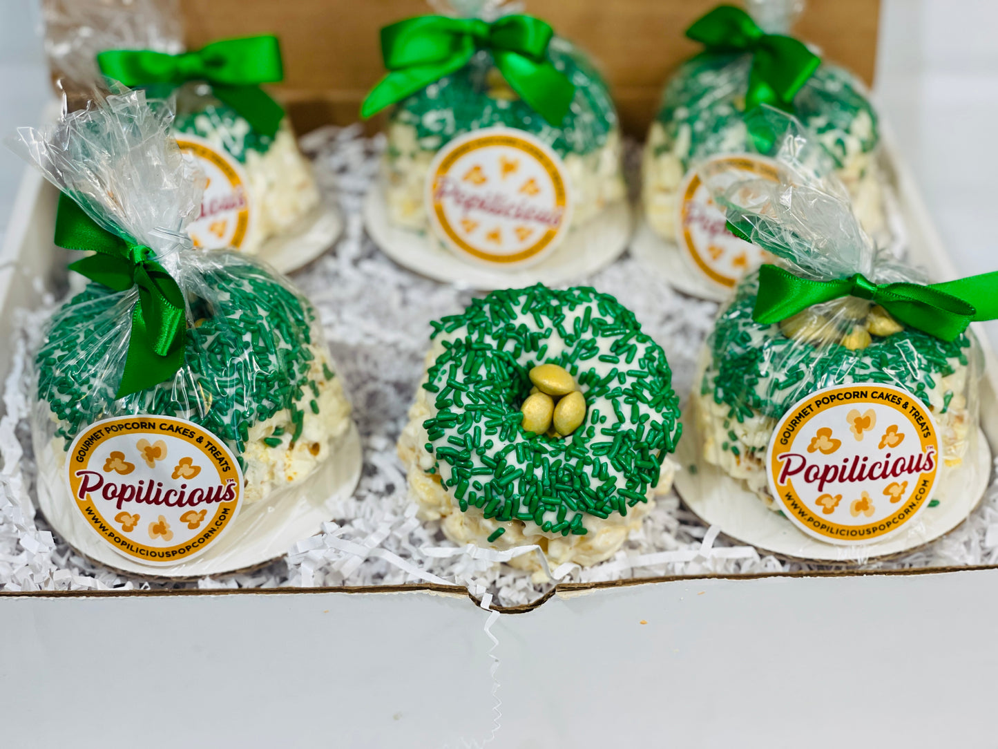 Pot of Gold Mini Gourmet Popcorn Cakes