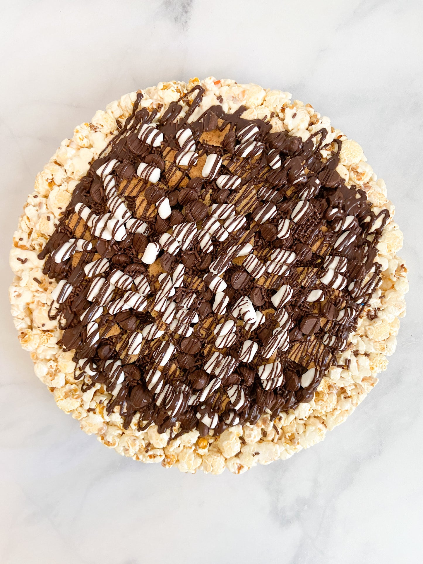 S'mores Lover's Gourmet Popcorn Pizza